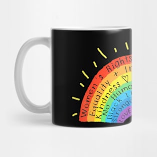 Gay Pride Human Rights Black Lives Matter Love Is Love Mug